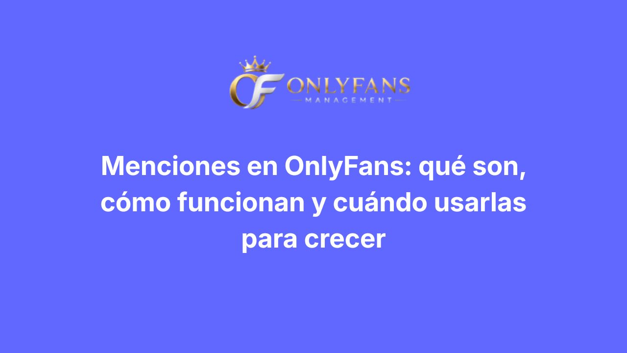 Menciones en OnlyFans
